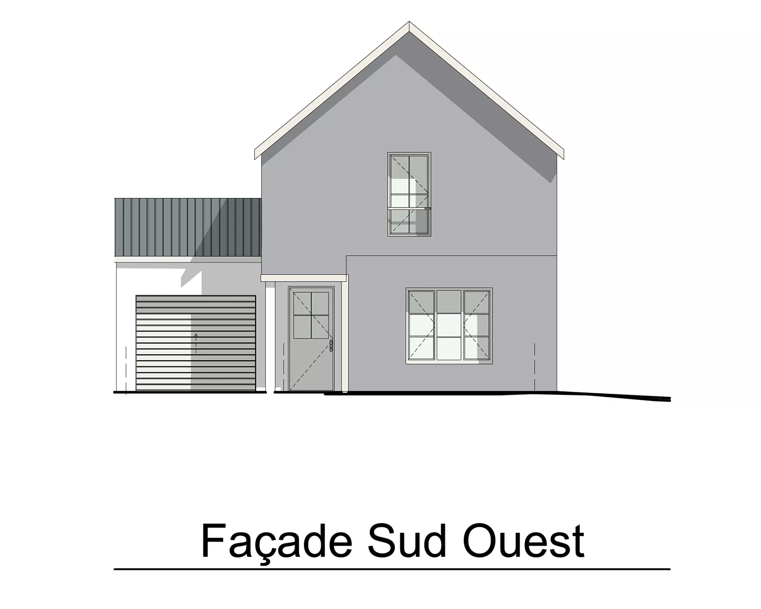 LOT 15 - FACADE SUD-OUEST