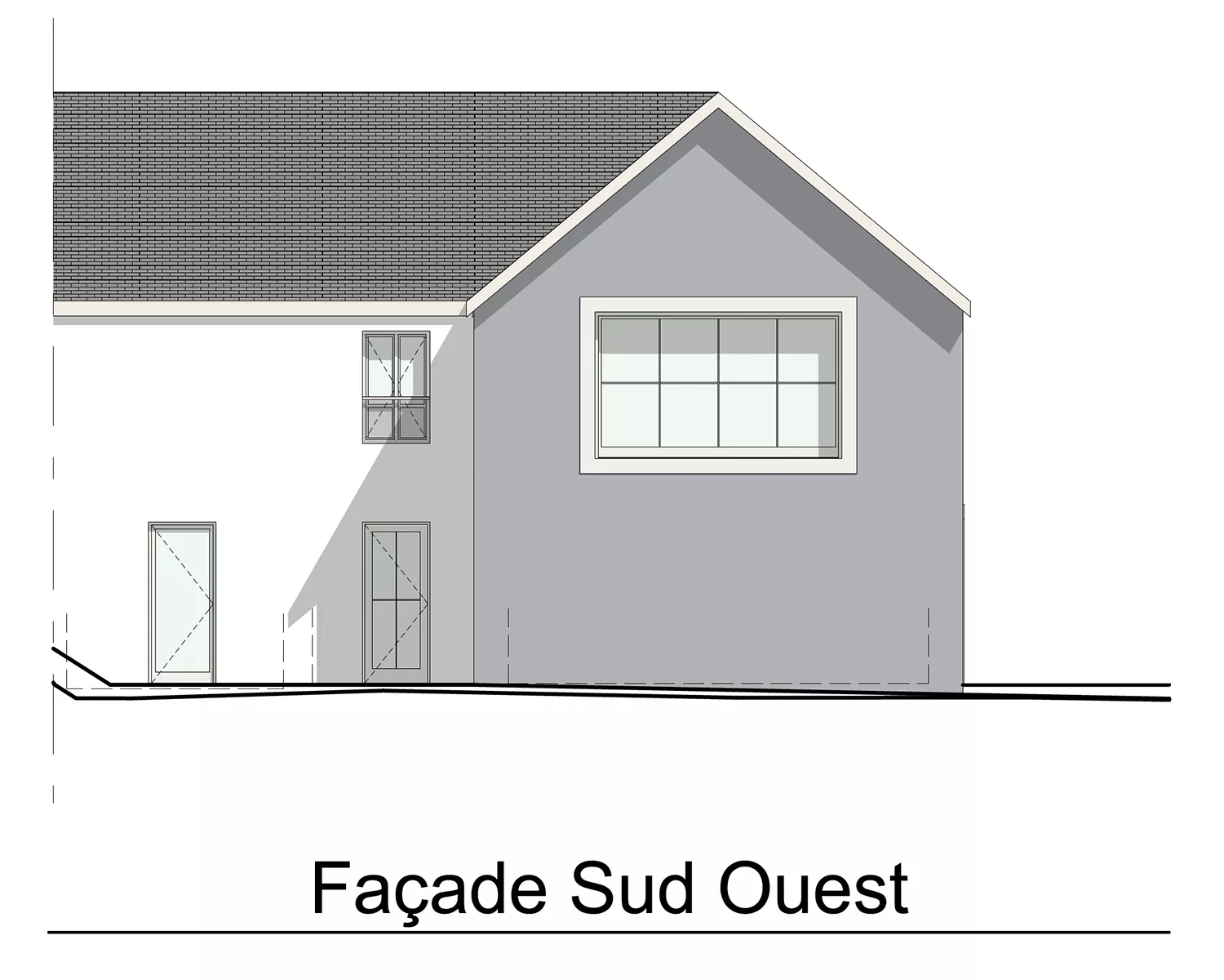 LOT 5 - FACADE SUD-OUEST