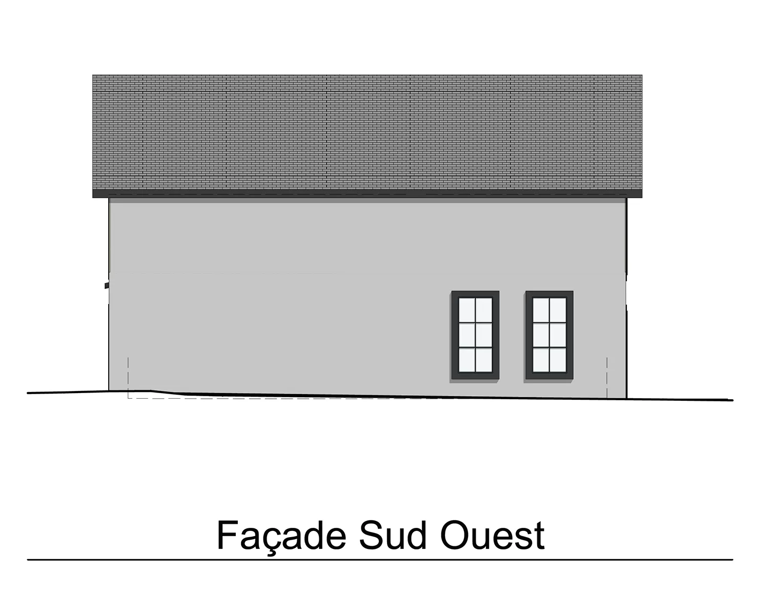 LOT 6 - FACADE SUD-OUEST