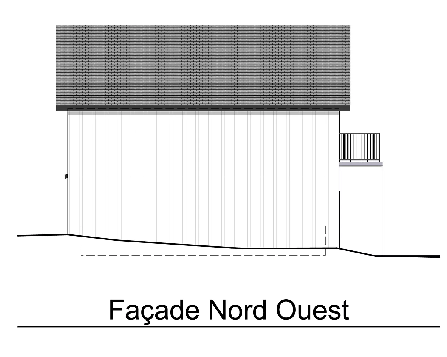 LOT 3 - FACADE NORD-OUEST