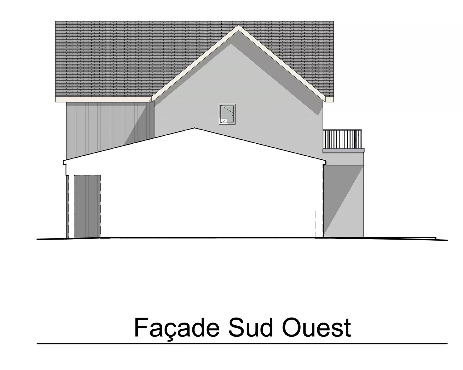 LOT 7 - FACADE SUD-OUEST
