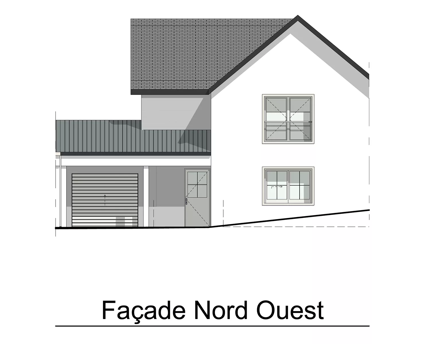 LOT 8 - FACADE NORD-OUEST
