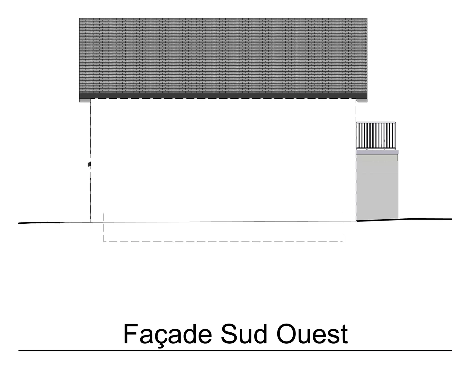 LOT 8 - FACADE SUD-OUEST