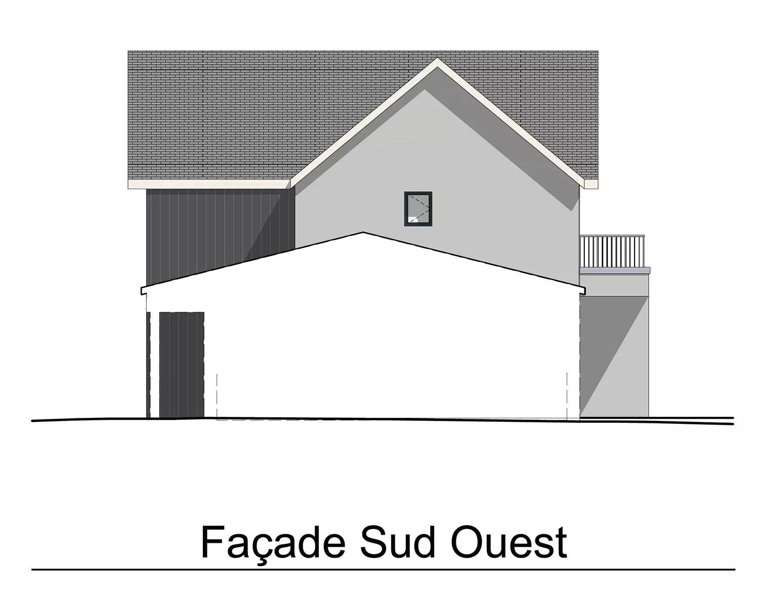 LOT 9 - FACADE SUD-OUEST