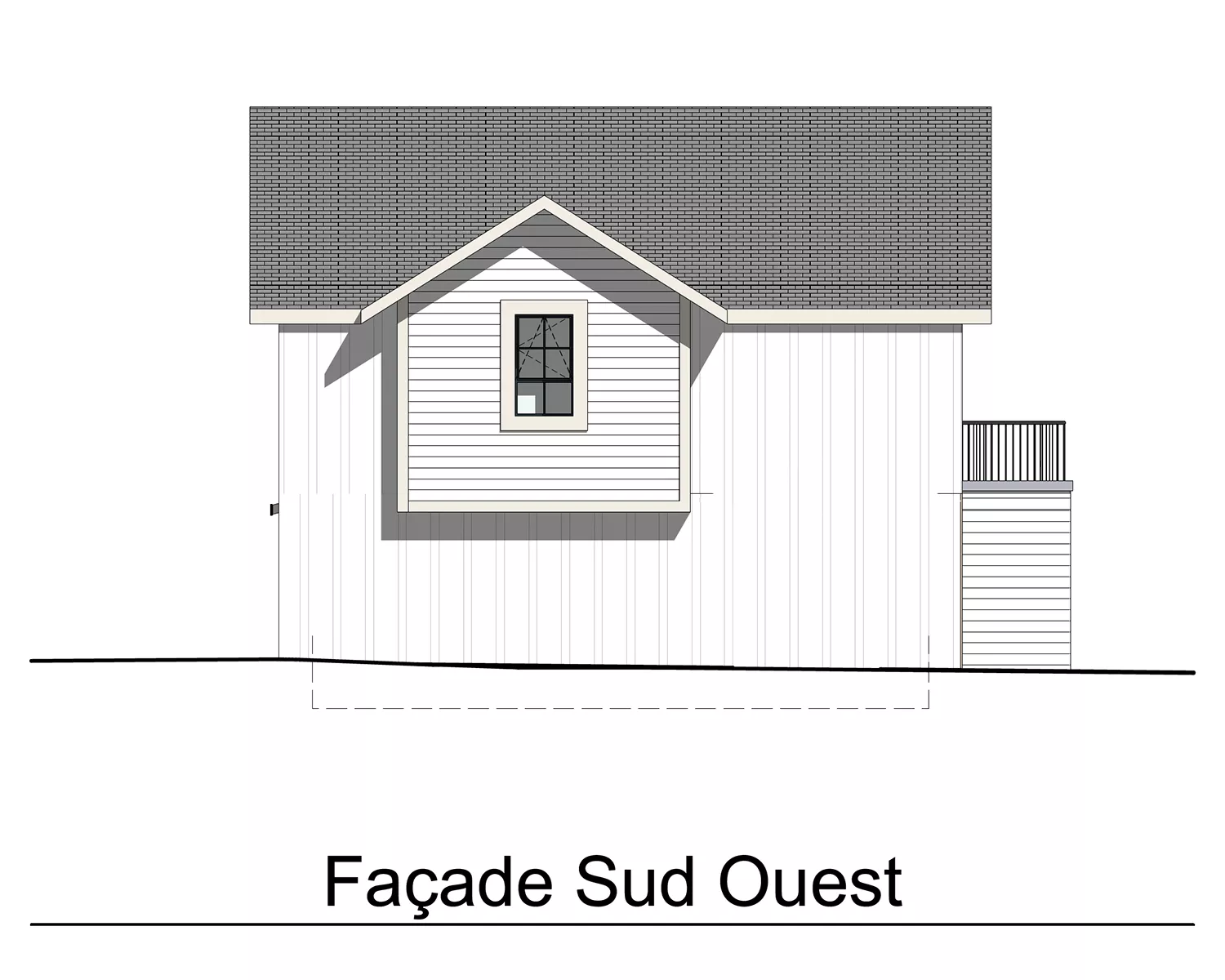 LOT 10 - FACADE SUD-OUEST