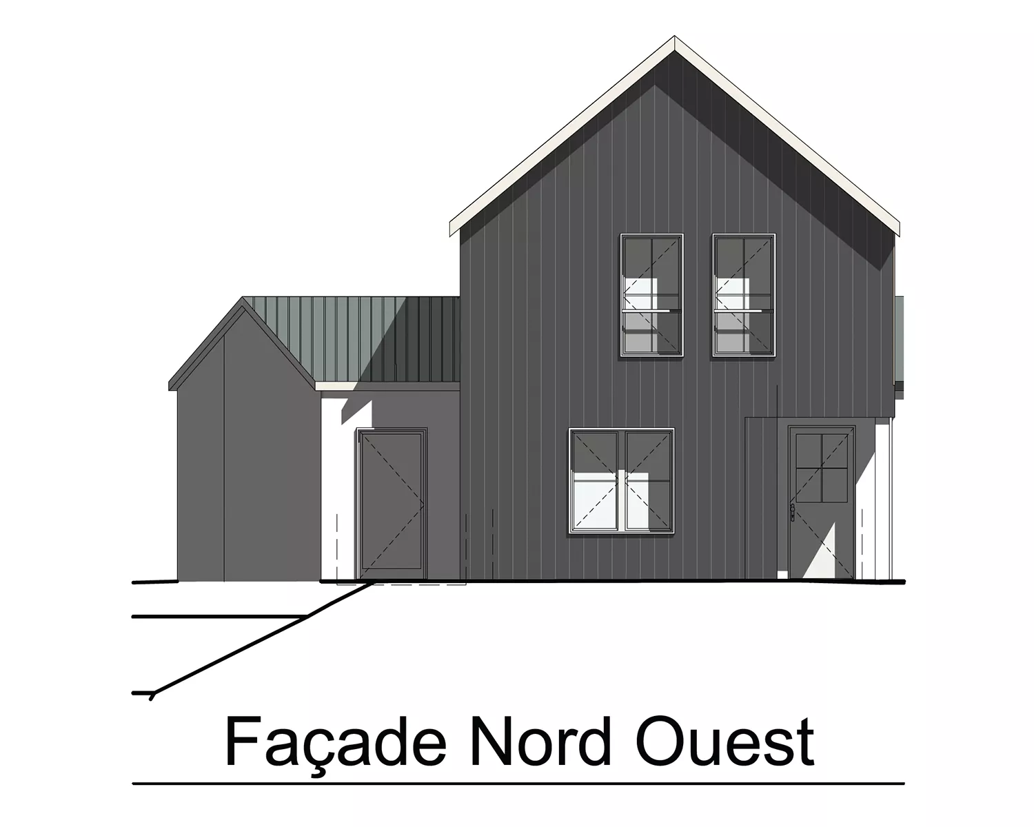LOT 11a - FACADE NORD-OUEST