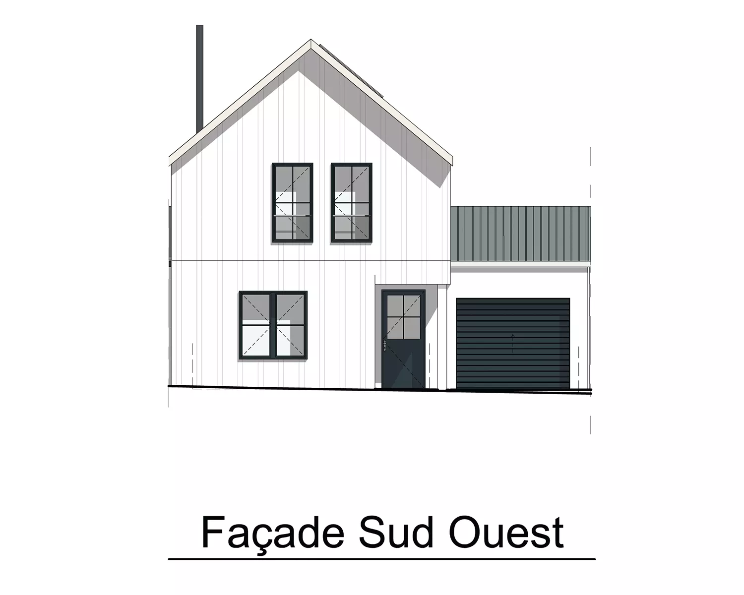 LOT 16 - FACADE SUD-OUEST