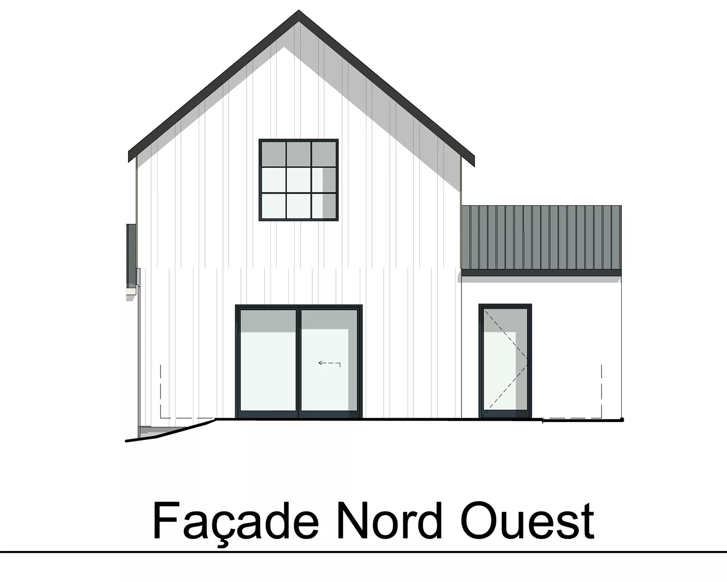 LOT 25 - FACADE NORD-OUEST