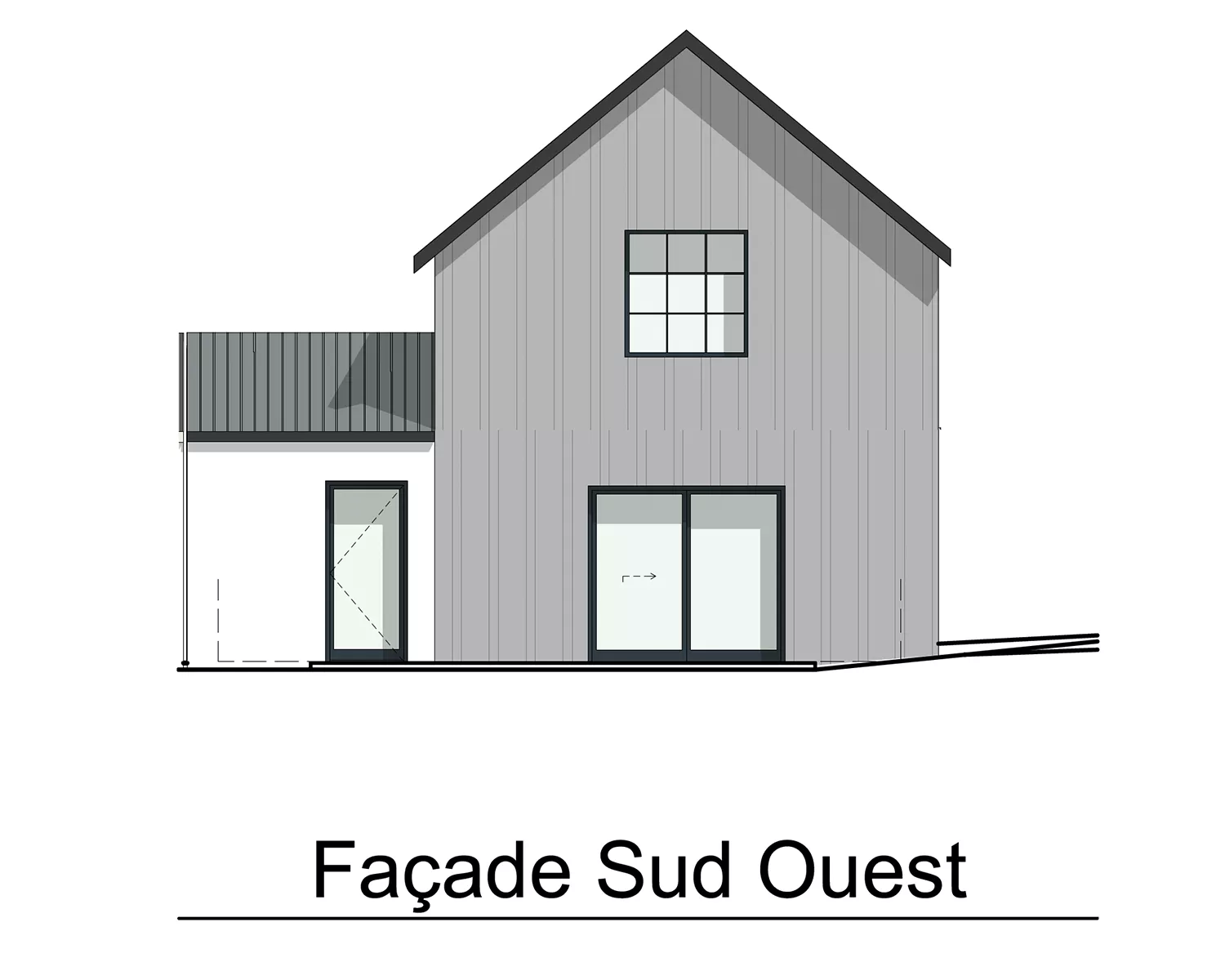 LOT 27 - FACADE SUD-OUEST