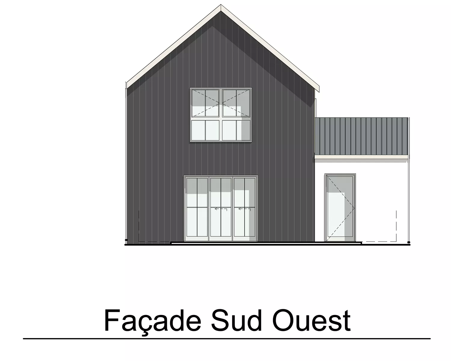 LOT 28 - FACADE SUD-OUEST